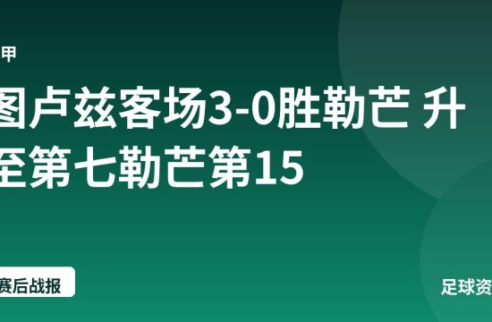 图卢兹客场3-0胜勒芒 升至第七勒芒第15