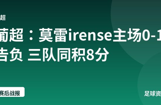 葡超:莫雷irense主场0-1告负 三队同积8分